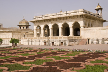 Islamic Palace in the Red Fort at Agra, India