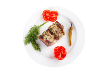 roast fillet in cheese