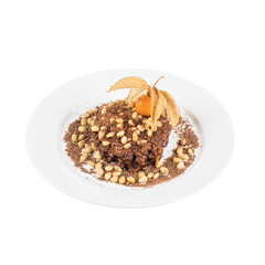 Chocolate risotto dessert