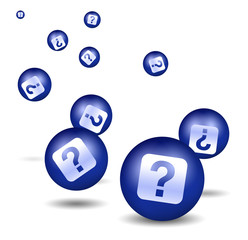Question icon - blue