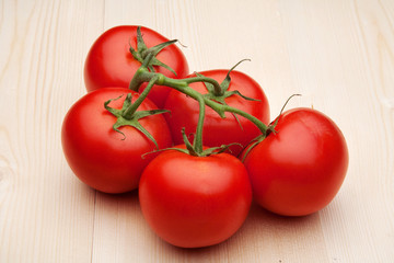 Beauty red tomatoes