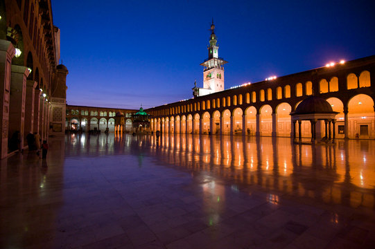 Umayyaden-Moschee zur Blauen Stunde