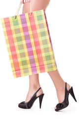 legs and shopping bag