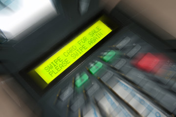 Naklejka premium Credit card terminal