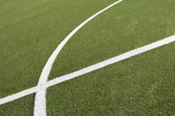 Obraz premium Soccer field lines