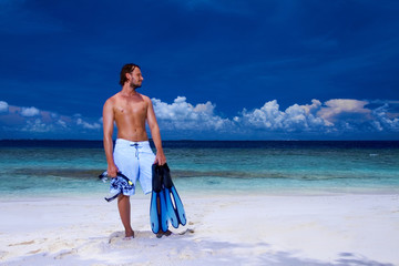 Handsome Man at Maldives