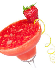 Frozen strawberry daiquiri alcohol cocktail
