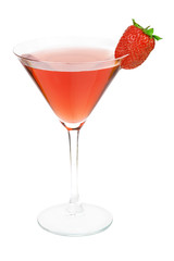 Strawberry alcohol cocktail