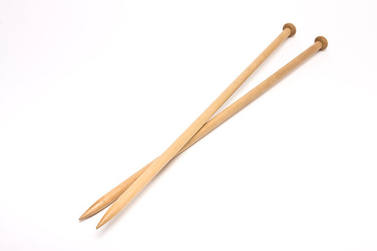 Wooden needles
