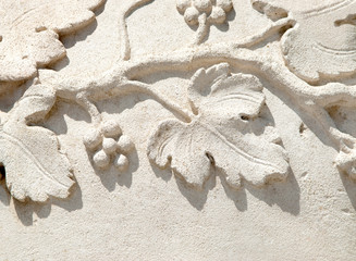 grapevine bas-relief