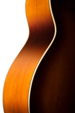 acoustic guitar body detail