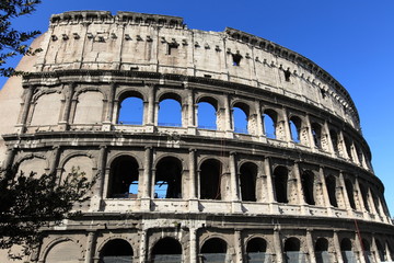 Fototapeta na wymiar Colosseum, unesco world heritage in Rome