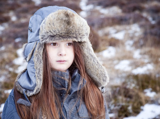 Girl In Winter Clothing