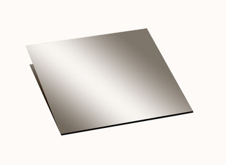 srebrna metalowa tabliczka