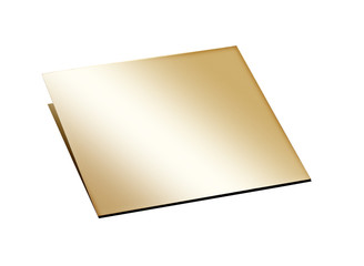 złota metalowa tabliczka © FilipWarulik