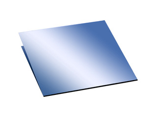 niebieska metalowa tabliczka - obrazy, fototapety, plakaty