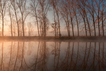 Reflection on the river