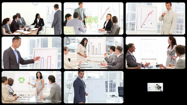 Business people at work