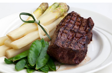 Steak with Asparagus