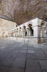 cloister in San Juan de la Peña, Spain