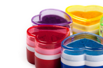 Stamp the press in shape heart.