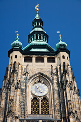 Fototapeta na wymiar Detail of St. Vitus' Cathedral, Prague