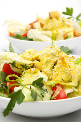 Chicken salad with curry