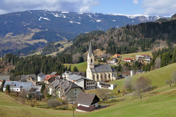 Fototapeta na wymiar landscape in Gerlitzen Alps,Carinthia,Austria