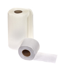 towel and toilet paper