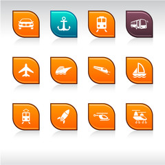 Transport icons.