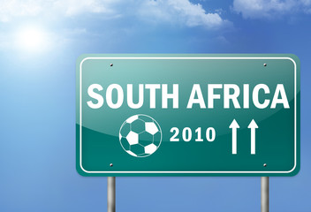 Highway Sign "South Africa 2010"