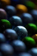 Abstract background from glass colour spheres