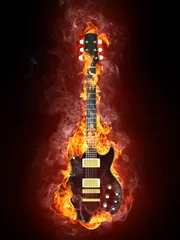 Abwaschbare Fototapete Elektrische Gitarre © Visual Generation