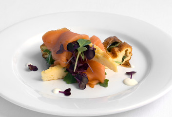 Basil Frittata & Smoked Salmon