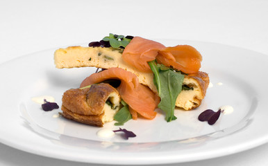 Basil Frittata & Smoked Salmon