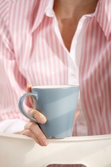 Closeup of coffee mug