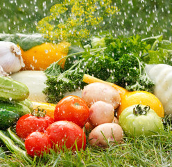 fresh vegetables.