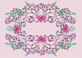 purple orchids decoration