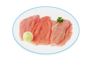 escalopes de dinde crues