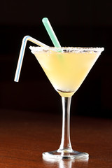 yellow alcoholic cocktail