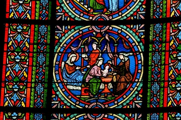  France, vitraux de la collégiale de Poissy © PackShot