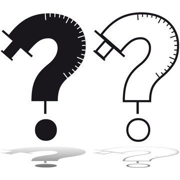 injection syringe-shaped question mark