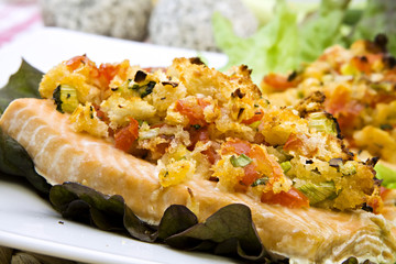 Lachs mit Kruste