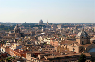Fototapeta na wymiar Rome - outlook from Vittorio Emanuel landmark