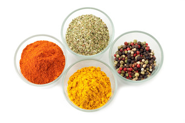 mix of spice on the bowl