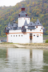 Fototapeta na wymiar Pfalzgrafenstein Castle, Rhineland-Palatinate, Germany