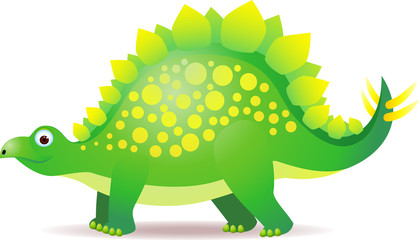Cartoon stegosaurus