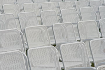 Obraz premium Stühle weiß