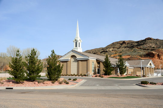 Mormon Church In Rural Southern Utah