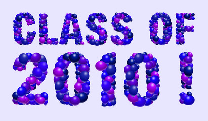CLASS OF 2010 balloons